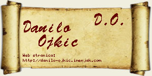 Danilo Ojkić vizit kartica